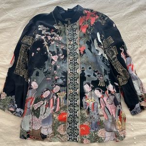 100% silk shirt